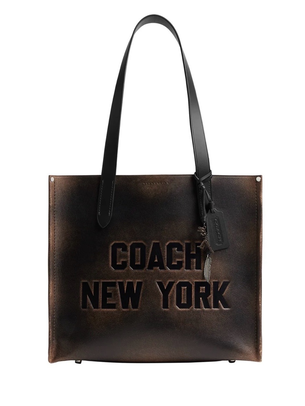 NWT Coach 34 Relay Bag in Loved Leather with Original Charms